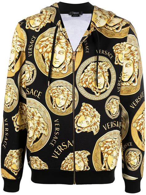 versace medusa hoodie ebay|Versace Medusa print t shirt.